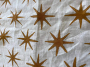 STAR || Indian Hand Block Print Fabric, Indian Linen Fabric, Block Print Fabric, Designer Floral Printing Fabric, Upholstery fabric, - Rohiyaan